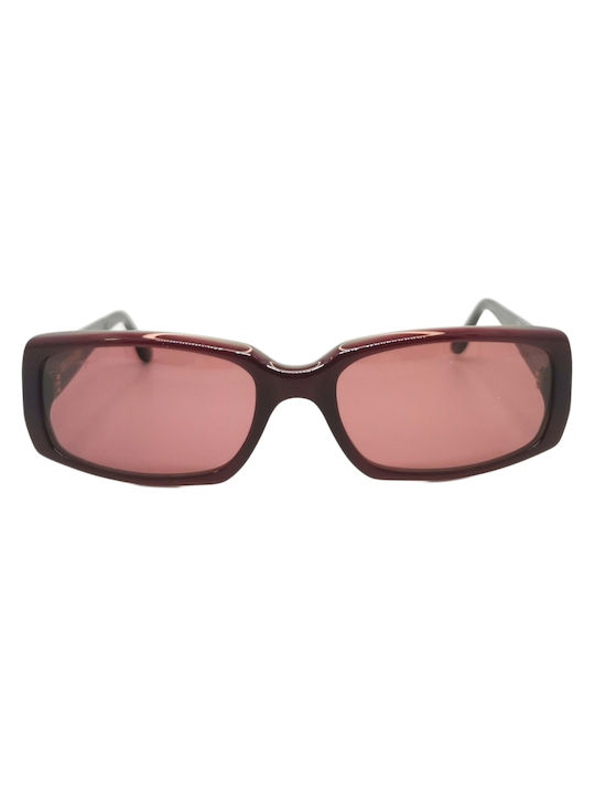 Salvatore Ferragamo Women's Sunglasses with Burgundy Plastic Frame and Burgundy Lens 2053 377/5