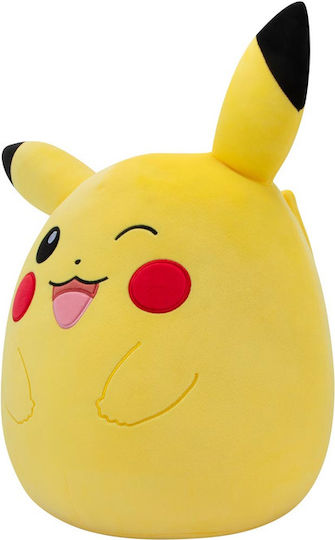 Jazwares Plush Pokemon Winking Pikachu for Ages 3+ 36 cm