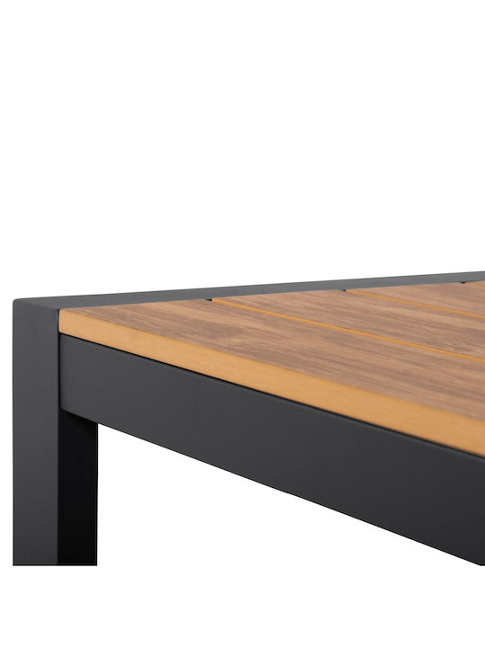 Masa pentru spații exterioare Aluminiu Goya Cărbune de lemn 160x80x75buc