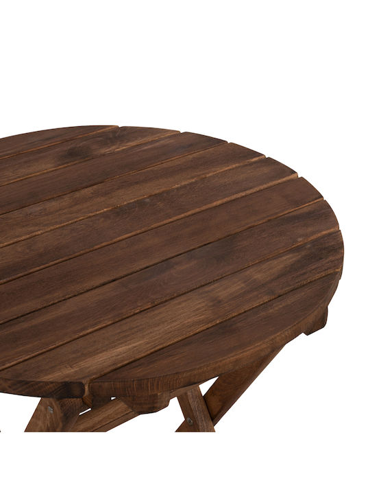 Wooden Masa pentru spații exterioare mici Pliabil Limnos 60x60x76buc