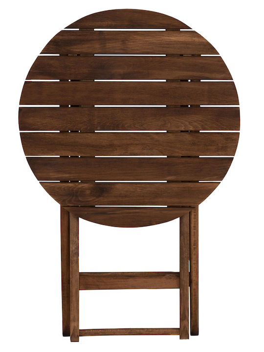 Wooden Masa pentru spații exterioare mici Pliabil Limnos 60x60x76buc