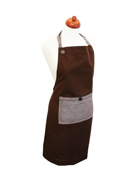 Home Elements Apron Brown