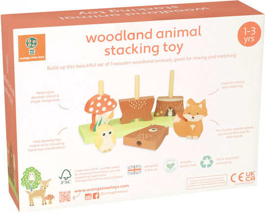 Orange Tree Toys Παιχνίδι Στοίβαξης από Ξύλο για 18+ Μηνών