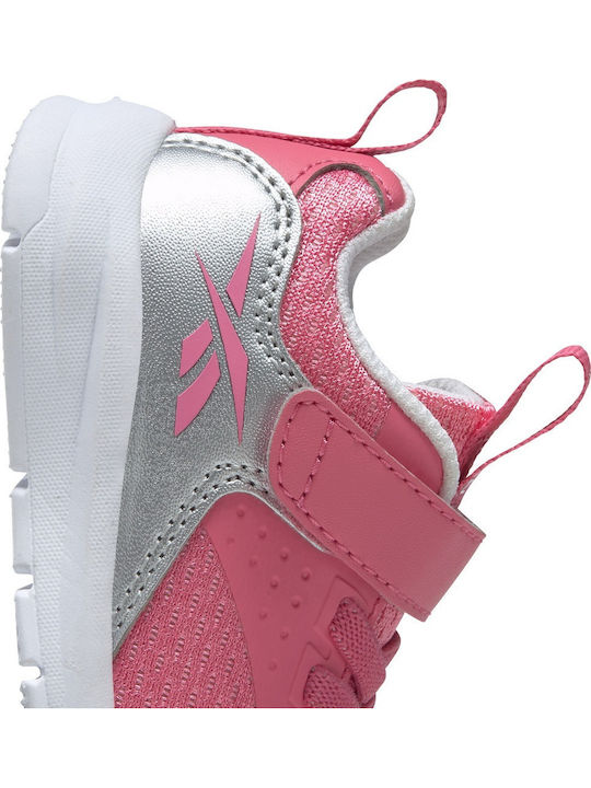 Rush Runner Rush Runner Kids Sports Shoes Running with Hoop & Loop Closure Astro Pink / Silver Metallic / Cloud White