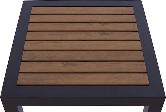 Tisch für kleine Außenbereiche Stabil Sabra Gray 45x45x45.5cm