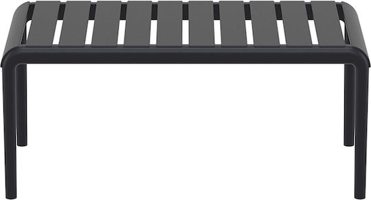 Catering Table for Small Outdoor Spaces Made of Polypropylene Foldable Paris Black 90x50x40cm