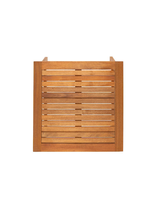Auxiliary Table for Small Outdoor Spaces Made of Acacia Edgar Natural 55x55x55cm