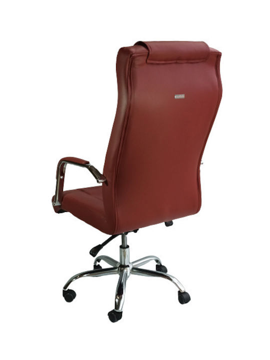 Karekla by Fragkoulakis B-001S Exekutive Burgundische Bürostuhl Karekla by Fragkoulakis B-001S Exekutive Burgundische Bürostuhl