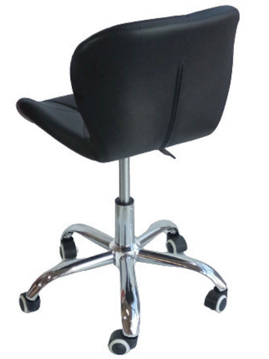 Zoze-of Office Chair with Fixed Arms Black Karekla by Fragkoulakis