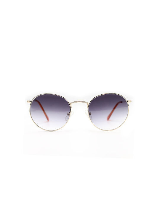 iKaly Sunglasses with Gold Metal Frame and Gray Gradient Lens P233-C2