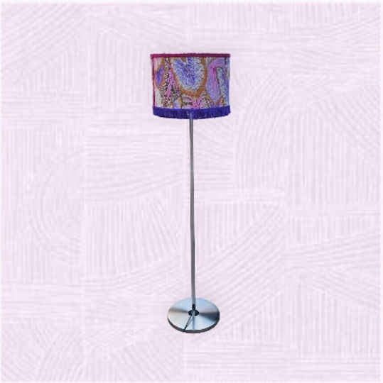 Oxygen Purple Leefs Floor Lamp H165cm. Pink