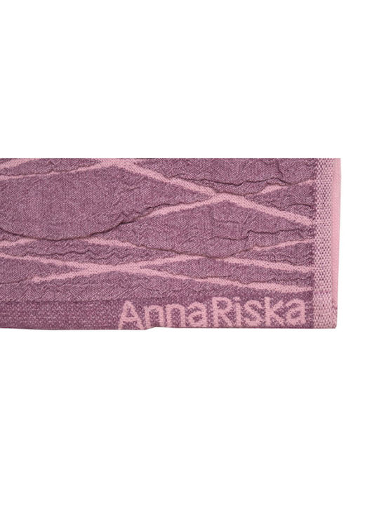 Anna Riska Bath Towel Nefeli 70x140cm Lilac Pink Weight 600gr/m²