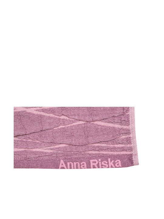 Anna Riska Bath Towel Nefeli 70x140cm Lilac Pink Weight 600gr/m²