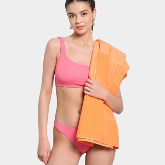 BodyTalk Beach Towel Cotton Orange 180x100cm.