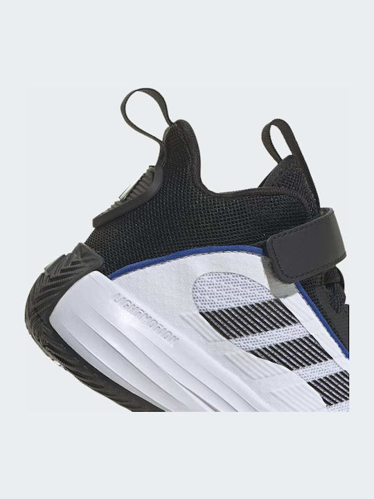 Ownthegame Ownthegame 3.0 K Kids Sports Shoes Basketball with Hoop & Loop Closure Cloud White / Core Black