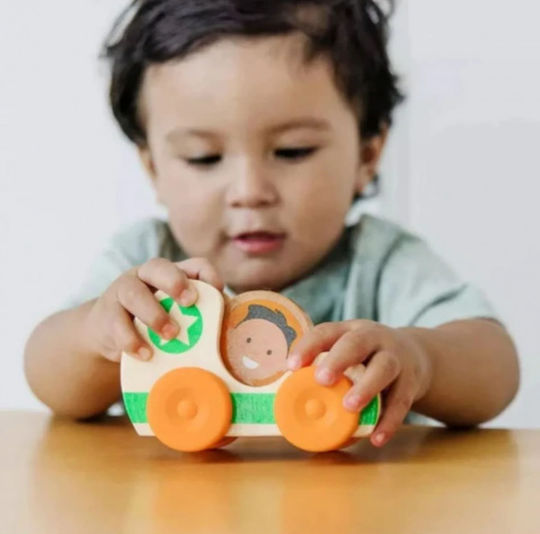 Melissa & Doug Όχημα από Ξύλο με Ήχους