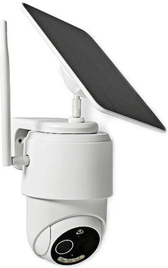 Nedis Smartlife IP Überwachungskamera Wi-Fi Full HD 1080p Wasserdicht Batteriebetrieben mit Zwei-Wege-Kommunikation und Objektiv 2.4mm
