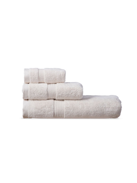 Nef-Nef Homeware Bath Towel Aegean 009687 80x160cm. Ecru Weight 705gr/m²