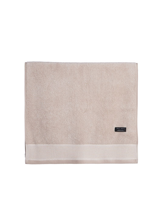 Nef-Nef Homeware Πετσέτα Σώματος 70x140εκ. Plainis Beige Βάρους 550gr/m²