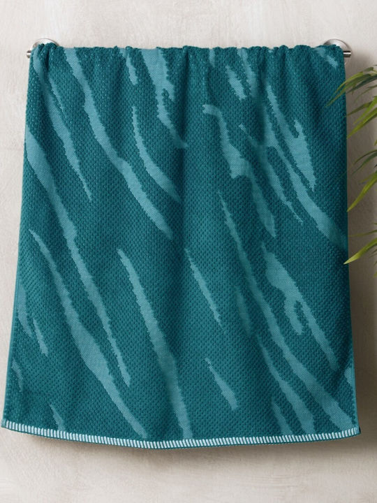 Kentia Bath Towel History 70x140cm Petrol Weight 600gr/m²