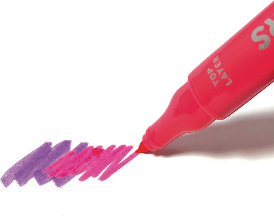 Double Color Layers Markers Set 8