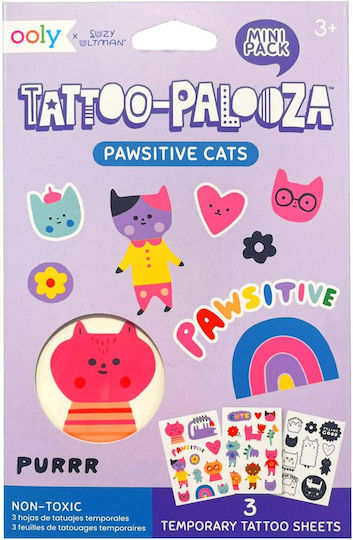 Ooly Pawsitive Cats Детски татуировки