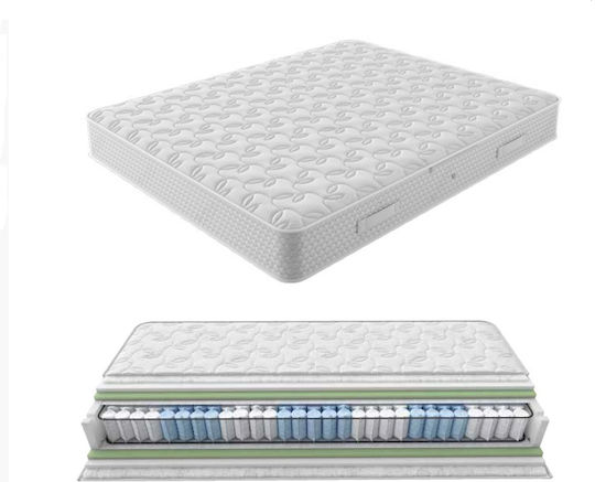 Greco Strom Sun Queen Ergonomic Mattress Double-Sided 160x200x25cm with Independent Springs