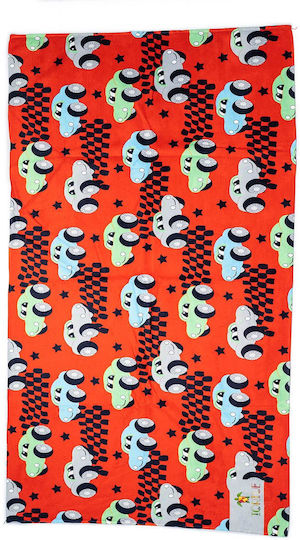 Tortue Kids Beach Towel Red 140x70cm