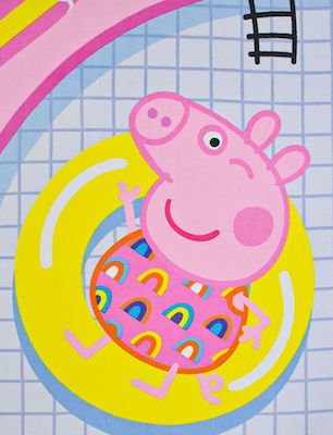 Stamion Prosoape de plajă pentru copii Roz Peppa Pig 140x70cm PP09040