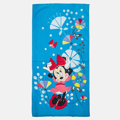 Disney Minnie Mouse Kinder-Strandtuch Blau Minnie 140x70cm 00021614_0025