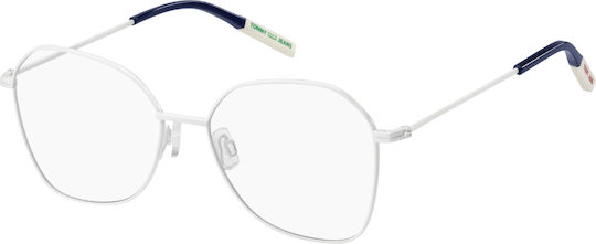 Tommy Hilfiger Metalic Rame Ochelari Fluture Alb TJ0016 VK6