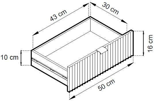 Nova Green TV Stand L154xD39xH56cm