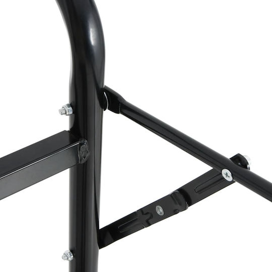 vidaXL Transport-Wagen Folding in Schwarz Color