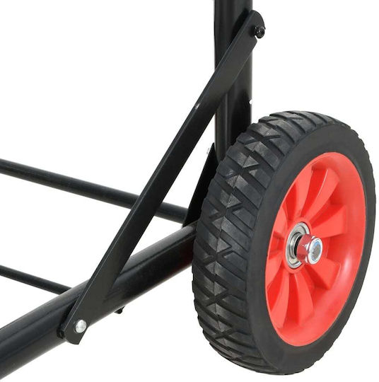 vidaXL Transport-Wagen Folding in Schwarz Color