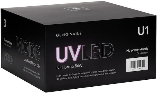 Ocho Pro Лампа за изпичане на нокти LED 84W Черен