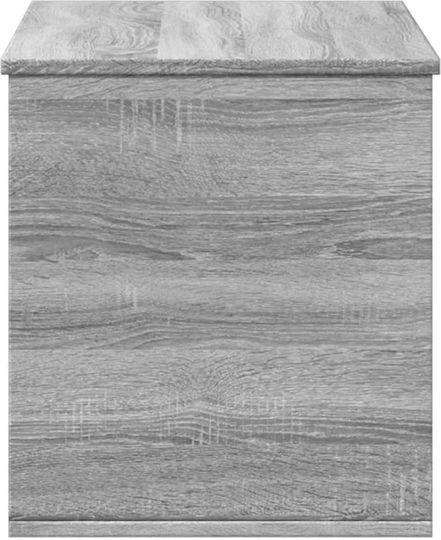 vidaXL Декоративна куфар Дърво Сив 100x42x46бр