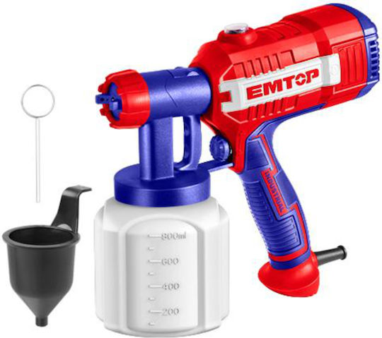Emtop ESGN35001 Ηλεκτρικό Πιστόλι Βαφής 450W με Δοχείο 0.8lt