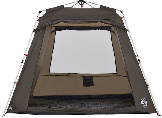 vidaXL Camping Tent Brown with Double Cloth for 4 People 260x260x211cm