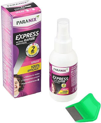 Paranix Express Αντιφθειρικό με Χτενάκι σε Spray για Παιδιά 95ml