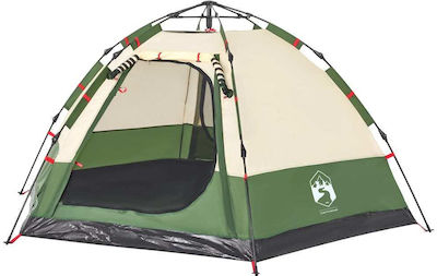 vidaXL Σκηνή Camping Πράσινη για 4 Άτομα 273x273x129εκ.