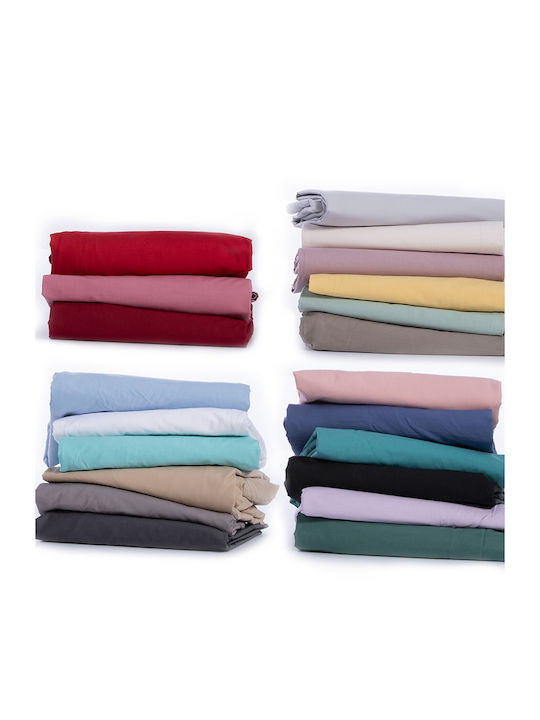 Nef-Nef Homeware Bettlaken für Einzelbett 170x270cm. Basic 1213-amethyst