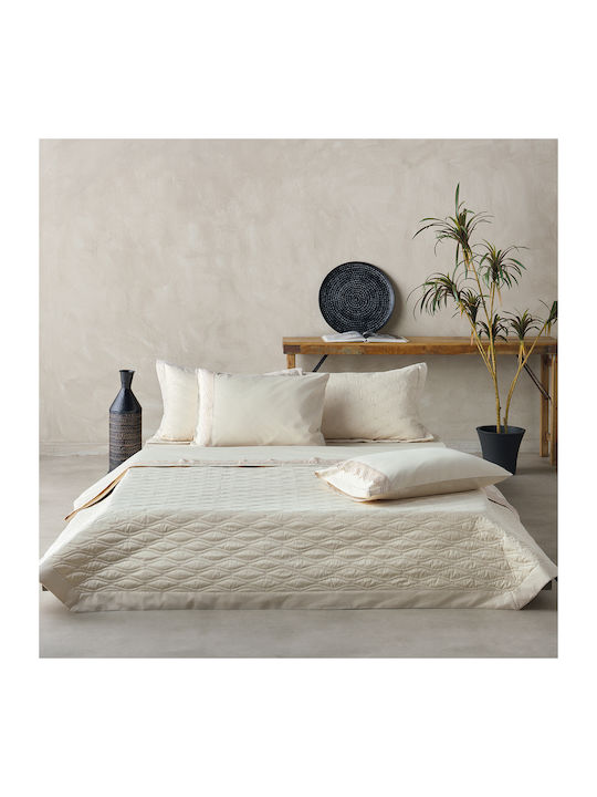 Kentia Coraline Σετ Σεντόνια Υπέρδιπλα 240x270εκ. Ivory (4τμχ)