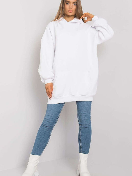 BFG Women's Long Hooded Sweatshirt White