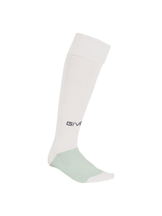 Givova Calza Calzio Ποδοσφαιρικές Κάλτσες Λευκές 1 Ζεύγος