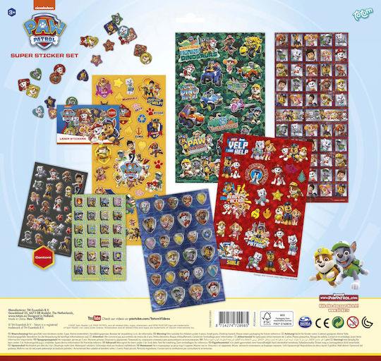 Totum Αυτοκόλλητα Paw Patrol για Παιδιά 3+ Ετών