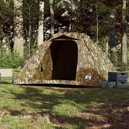 vidaXL Fishing Tent Green for 4 People 262x254x172cm