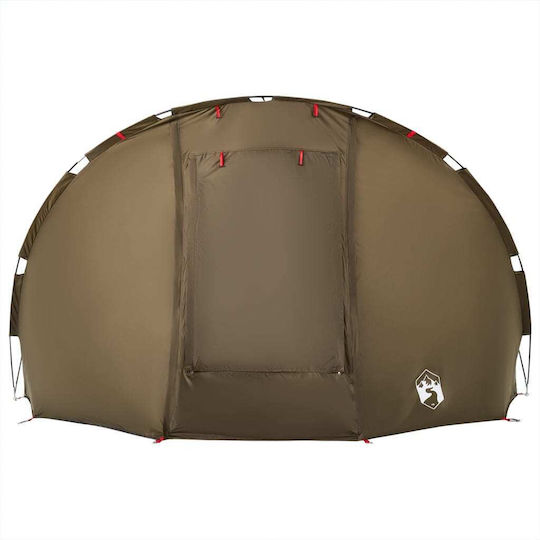 vidaXL Fishing Camping Tent Green for 5 People 307x290x170cm