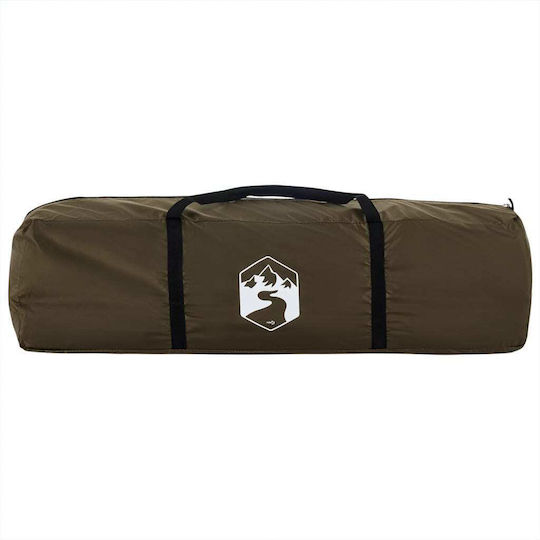 vidaXL Fishing Camping Tent Green for 5 People 307x290x170cm