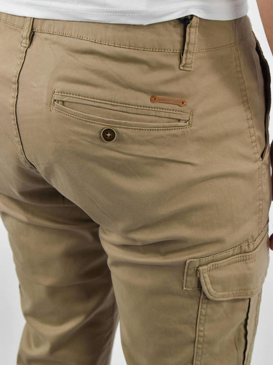 Trousers Cargo in Slim Fit Brown
