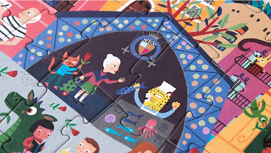 Puzzle pentru Copii Day Night pentru 3++ Ani 36buc Londji